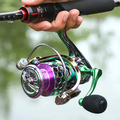 High Strength & Speed Multi-Color Fishing Reel