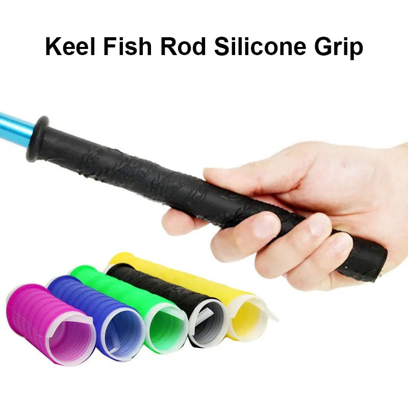 Fishing Rod Silicone Grip Cover Anti-Slip Cover