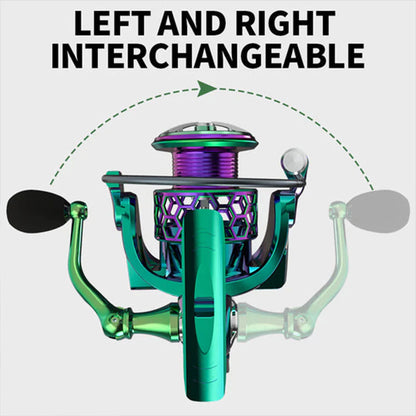 High Strength & Speed Multi-Color Fishing Reel